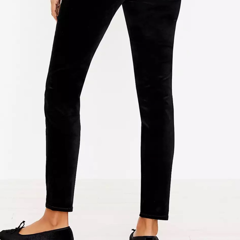Loft velvet stretch jeans.